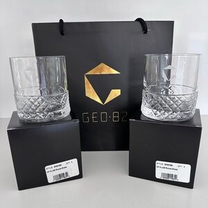 GEO-82 Rocks Glass Set of 2 Glasses from the GEO-82 Bar & Lounge at Epcot